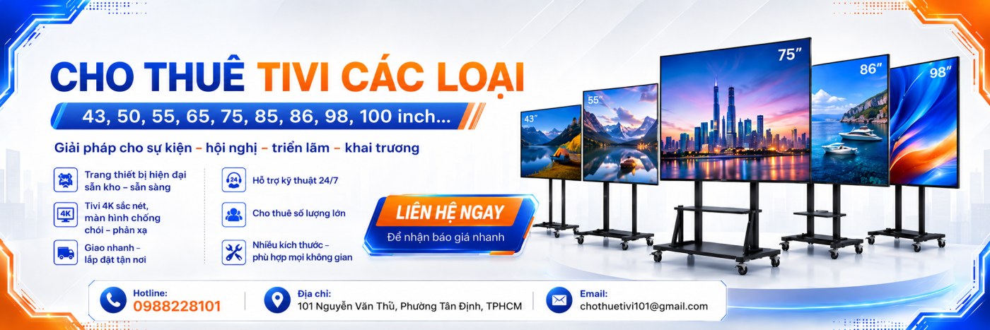 Cho thuê tivi các loại - Hotline 0988 228 101