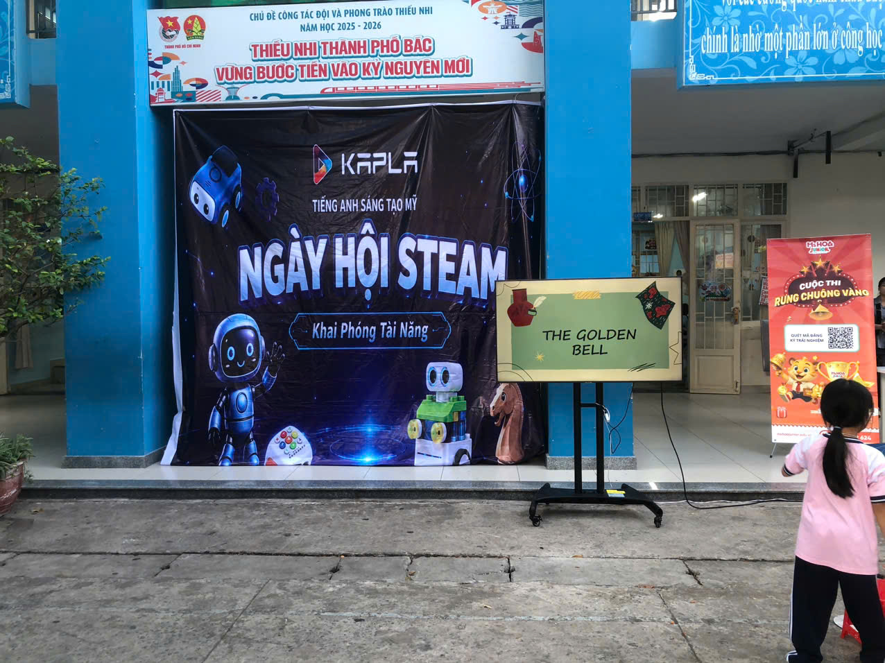Cho thuê tivi 65 inch cho trường học - Ngày hội STEAM giáo dục Cho thuê tivi 65 inch cho trường học - Tivi phục vụ ngày hội STEAM, sự kiện giáo dục thiếu nhi