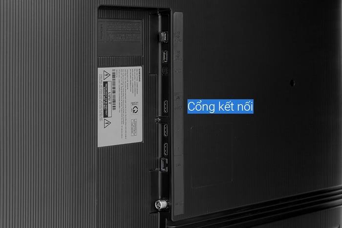 Cổng kết nối tivi cho thuê 98 inch Samsung — HDMI, USB, LAN, Optical