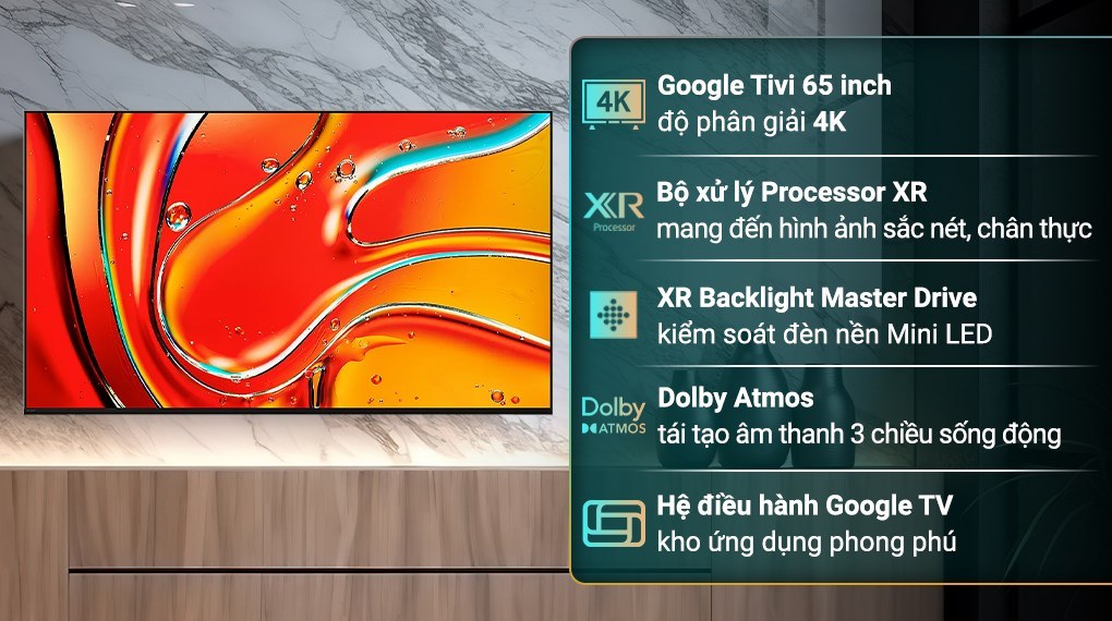 Đánh Giá Sony K-65XR70: Mini LED Bravia 7 65 Inch Chất Hình Điện Ảnh