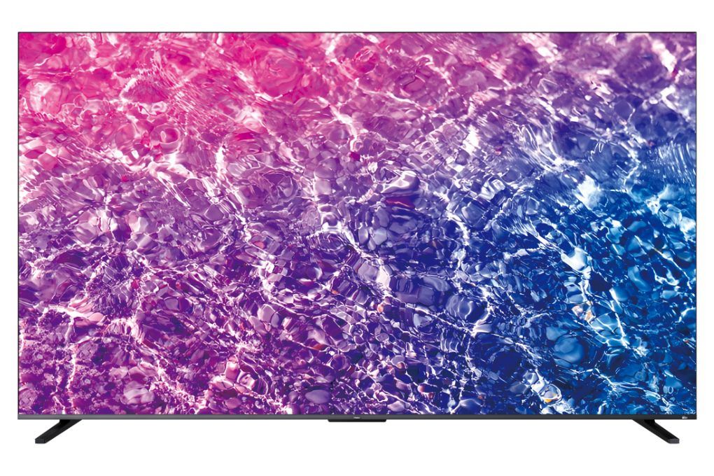 Haier H100M96GUX QD-Mini LED 100 inch — mặt chính diện với màn hình khổng lồ tràn viền