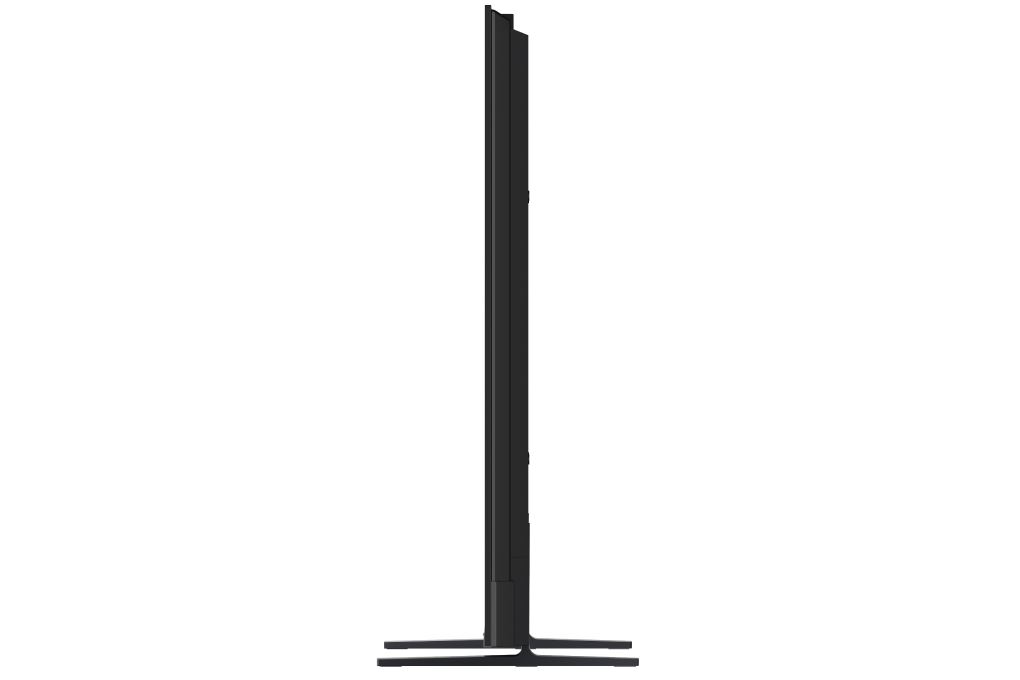 Haier H65M92GUX nhìn từ cạnh — thân máy siêu mỏng flagship QD-Mini LED