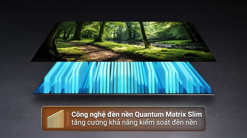 Tivi Samsung QA55QN70F hiển thị hình ảnh Neo QLED Mini LED tương phản cao