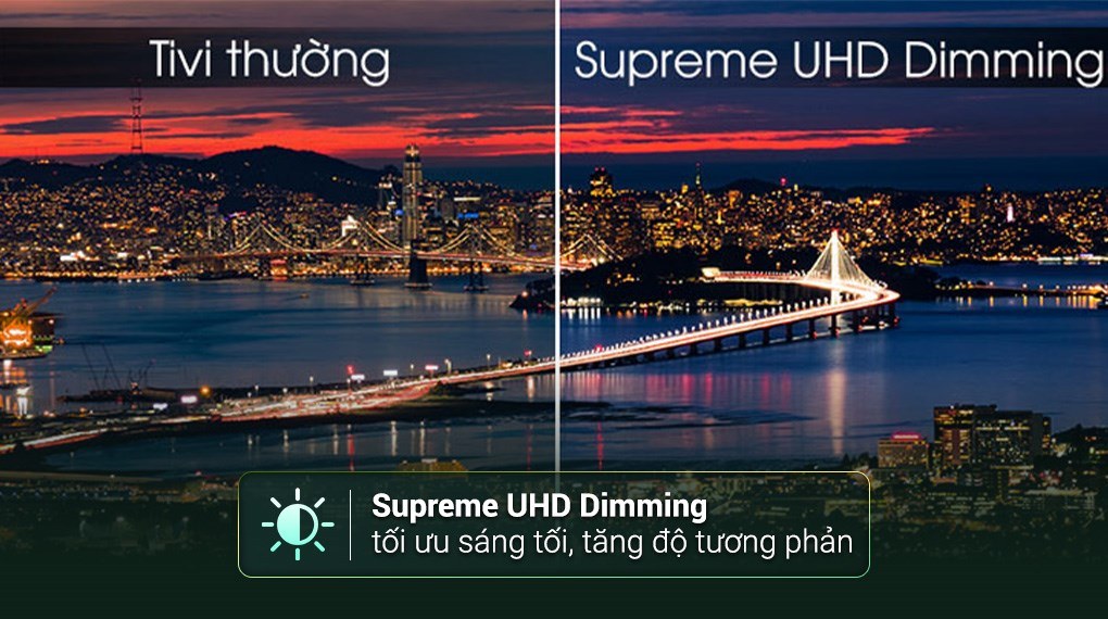 Thiết kế mỏng và cổng kết nối HDMI eARC của tivi Samsung QA65Q8F5
