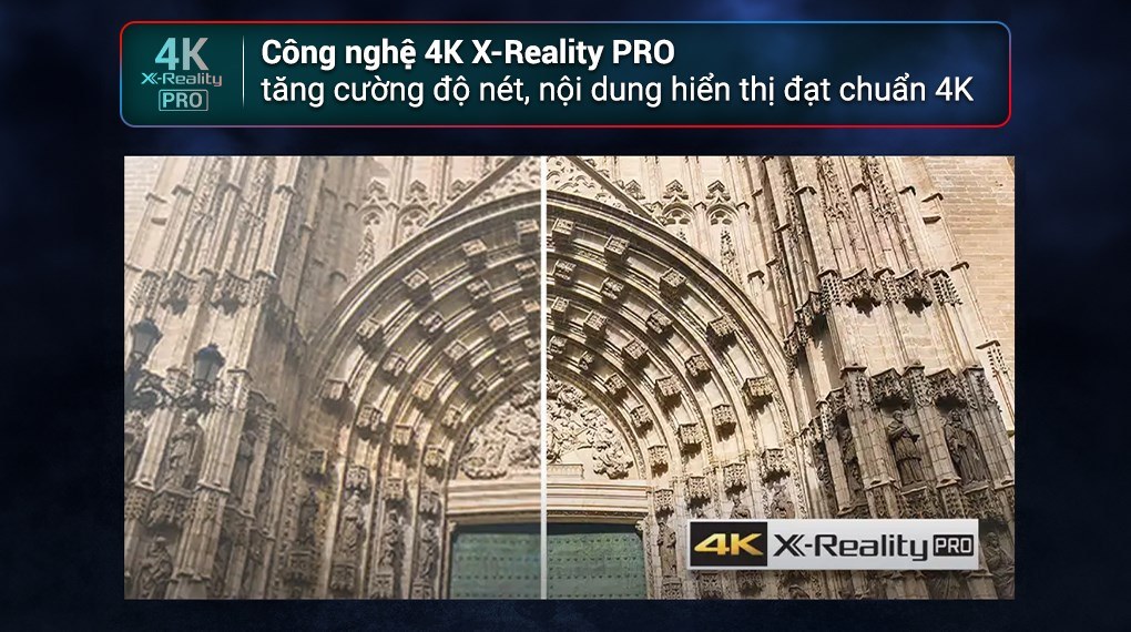 Giao diện Google TV và cổng kết nối trên Sony K-65S25VM2