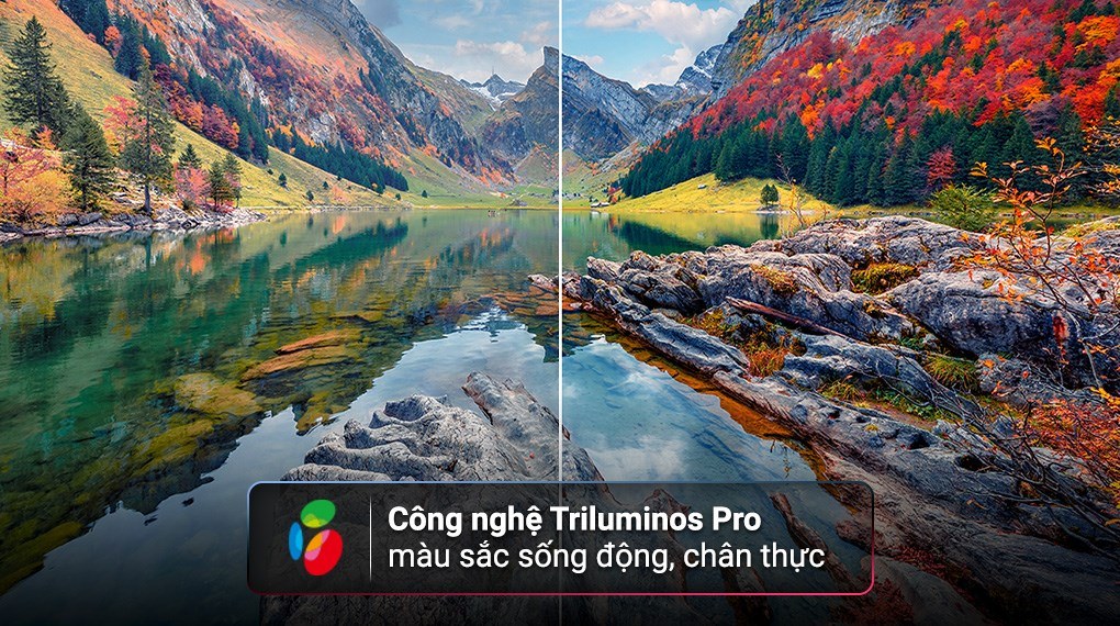 Thiết kế chân đế và viền của Sony K-65S30